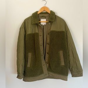 Madewell Hybrid Sherpa/Quilted Women's Jacket Size Medium